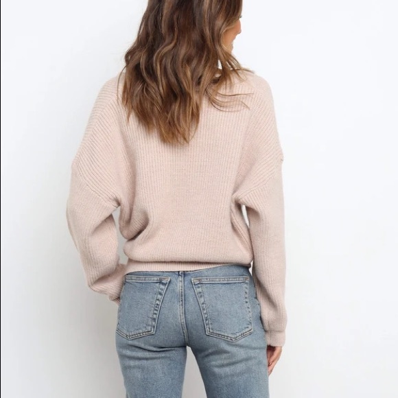 Dusty Pink Wrap Cardigan - Picture 5 of 6